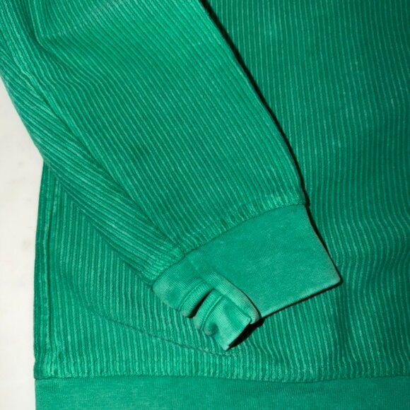 Women's Pressbox Green Notre Dame Fighting Irish Comfy Cord Sweatshirt - Picture 6 of 9